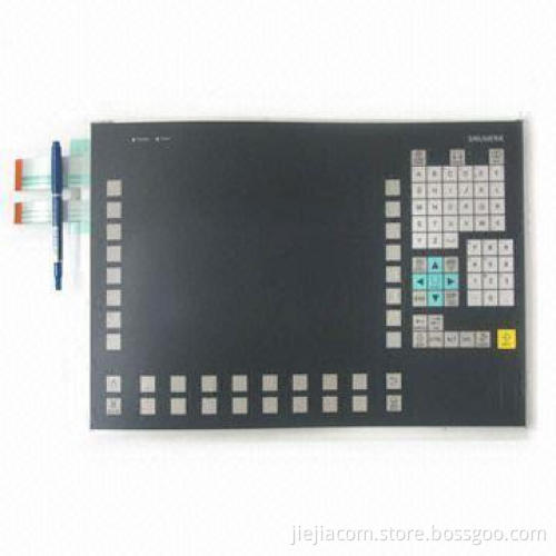 CNC Membrane Switch with Two PET Flexible Cables and Connectors, Complex Circuit for Siemens